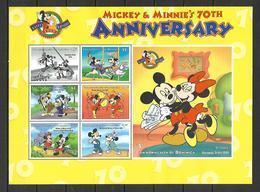 Disney Dominica 1998 70y Mickey Mouse Sheetlet MNH - Disney