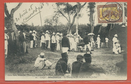 CONGO CARTE POSTALE TIMBREE DE 1908 DE BRAZZAVILLE POUR NANTES FRANCE - Covers & Documents