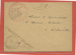 GABON LETTRE EN FRANCHISE DE 1913 DE OWENDO POUR LIBREVILLE - Lettres & Documents