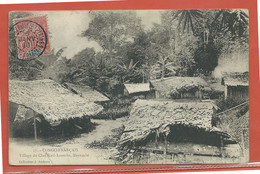CONGO CARTE POSTALE TIMBREE DE 1910 DE BRAZZAVILLE POUR PARIS FRANCE (PETITE DECHIRURE) - Covers & Documents