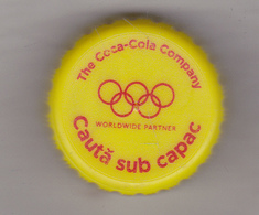 Romania Coca Cola Cap - Plastic Cap - Olympic Games - Soda