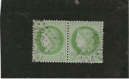 TIMBRE CERES - ANNEE 1872 - N° 53 PAIRE OBLITERE - TB  COTE 25 € - 1871-1875 Ceres