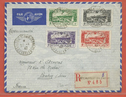 GUYANE LETTRE RECOMMANDEE DE 1947 DE SAINT LAURENT DU MARONI POUR PANTIN FRANCE - Covers & Documents