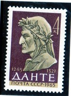 CG5 -  1965 Russia - Dante Alighieri - Unused Stamps