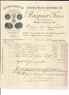 Haute Garonne 1907  Toulouse Droguerie BACQUIER FRERES - Chemist's (drugstore) & Perfumery