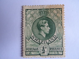 GRANDE BRETAGNE - EX COLONY - AFRICA - SWAZILAND - 1 Stamp 1/2 D 1938 Not Used - Task (tache) - Swaziland (...-1967)