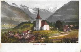 FRUTIGEN → Dorfpartie Bei Der Kirche, Ca.1900 - Frutigen