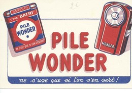 Buvard "PILE WONDER" - Batterie