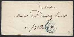 LSC PARIS T.À.D PORT DU DÉPAR PARIS DISTon De 4 H 15c En Bleu. Levée Du Soir Bureau J - 1849-1876: Klassik