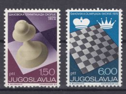 Yugoslavia 1972 Chess Mi#1472-1473 Mint Never Hinged - Ongebruikt