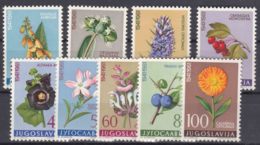 Yugoslavia Republic 1961 Flowers Flora Mi#943-951 Mint Never Hinged - Neufs