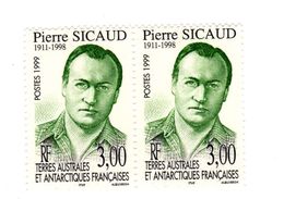 Terres Australes Et Antarctiques Françaises - N° 238 - Pierre SICAUD - Neuf - Bloc De 2 Timbres - Unused Stamps