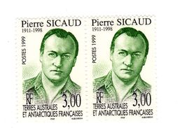 Terres Australes Et Antarctiques Françaises - N° 238 - Pierre SICAUD - Neuf - Bloc De 2 Timbres - Nuevos