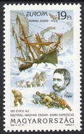 DOG - Sailing Ship Boat -  Julius Von Payer KuK North Pole Expedition Hungary Austria 1994 MAP Europe CEPT - Expediciones árticas