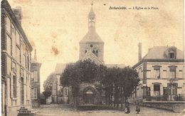 Carte POSTALE Ancienne De  BETHENIVILLE - Eglise & Place - Bétheniville