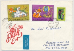 Ungarn Luftpost Brief Ab Budapest Gelaufen In Die Schweiz - Brieven En Documenten