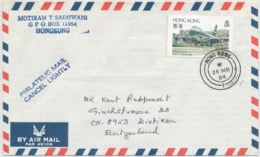 Hong Kong - Bedarfs Luftpostbrief Gelaufen In Die Schweiz - Otros