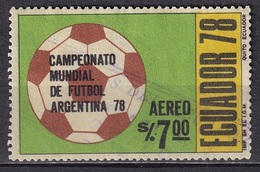 Ecuador 1978 - Football World Cup - Argentina - Ecuador