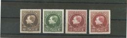 TIMBRES BELGIQUE 289/292XX  Grand Montenez - 1929-1941 Gran Montenez