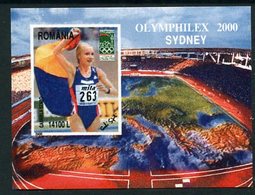 ROMANIA 2000 OLYMPHILEX Exhibition Block MNH / **.  Michel Block 315 - Nuovi