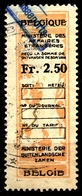 BELGIUM  Belgique - LION - Revenue Tax STAMP - USED - 2.50 - Ministere Des Affaires - CONSULAR - Postzegels