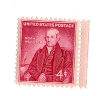 Etats Unis D'Amérique USA  1958 US 654  Noah Webster  Auteurs | Gens Littéraires écrivains Et Poètes | Hommes | Journa - Unused Stamps