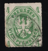 1861  Freimarke Mi DE-PR 14 Sn DE-PR 15 Yt DE-PR 15 Sg DE-PR 26 AFA DE-PR 15  Stamped O - Preussen