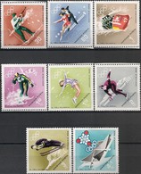 HUNGARY - COMPLETE SET GRENOBLE'68 WINTER OLYMPIC GAMES, 2nd ISSUE 1968 - MNH - Winter 1968: Grenoble