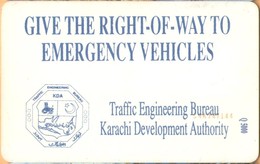Pakistan - WP07006, Traffic Engineering Bureau-Karachi, With Logo, 30U, 5.000 Ex, Used - Pakistan