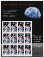 US 1994 Space Moon Landing, 25th Anni. Sheet 29c,Sc # 2841, VF MNH** (US-16) - United States