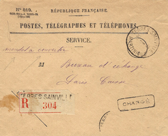 1934- Env.n°819 RECC. Des P T T  De TERRES SAINVILLE ( Martinique)  " Mandat à Convertir " + CHARGE - Cartas & Documentos