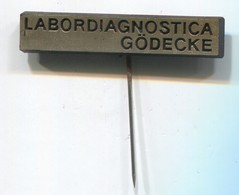 GODECKE LABORDIAGNOSTICA - Pfarmacie Farmacia, Vintage Pin, Badge, Abzeichen - Geneeskunde
