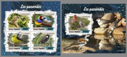 TOGO 2019 MNH Sparrows Spatzen Moineaux M/S+S/S - OFFICIAL ISSUE - DH2004 - Passeri