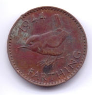 GREAT BRITAIN 1944: 1 Farthing, KM 843 - B. 1 Farthing