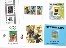 Bloc Feuillets Burkina Faso (plusieurs Themes) Le Lot De 6 Blocs - Ohne Zuordnung