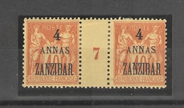 Zanzibar_ 40c Millésimes Surchargé (1897 ) N°43 ) - Neufs