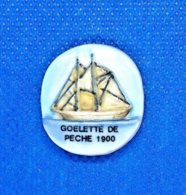 Fève_ Bateau_ GOELETTE DE PECHE 1900_ TTB - Histoire
