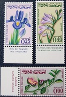 MAROC Fleurs, Fleur, Flowers, Flora. Yvert 480/82 Avec Bord De Feuille. ** MNH - Other & Unclassified