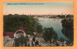 Treptow Spree Garten Berlin Germany 1916 Postcard - Treptow