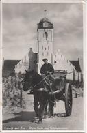 NL.- KATWIJK AAN ZEE. Oude Kerk Met Schelpenvisser. Witte Kerk. 1952. - Katwijk (aan Zee)