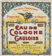 Image  Etiquette Gauloise Paris   Eau De Cologne - Produits De Beauté