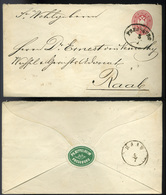 POZSONY 186.. OPM Díjjegyes Boríték, Levélzáróval, Bettelheim - Used Stamps
