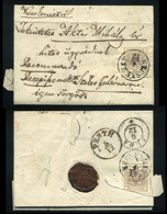 KECSKEMÉT 1855. Tértivevényes Ajánlott Levél, Okmány Bélyeges Tartalommal Székesfehérvárra - Used Stamps