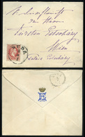 BUDA 1871. Esterházy Család , Címeres Boríték Bécsbe Küldve - Used Stamps