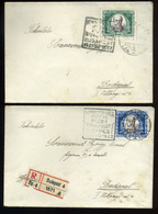 BUDAPEST 1925. 2db Küldemény, Jókai Egybélyeges Bérmentesítéssel - Brieven En Documenten