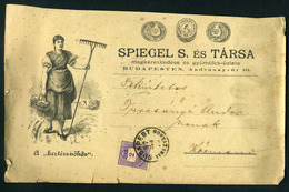 BUDAPEST 1887. Dekoratív Céges Nyomtatvány Körmendre Küldve - Used Stamps