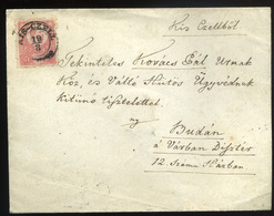 KISCZELL 1871. Szép 5kr-os Levél Budára Küldve - Gebruikt