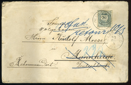FELSŐKÁLD 1892. Ajánlott Levél Mannheim-ből Visszaküldve - Used Stamps