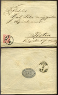 BAJA 1871. Dekoratív Céges Levél Pestre - Used Stamps