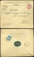 SOPRON 1877. Dekoratív Ajánlott Levél Farádra Küldve - Used Stamps